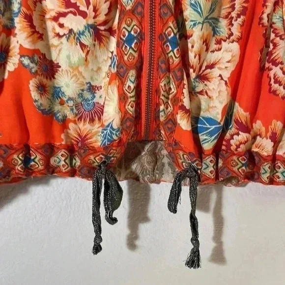 Free People Front Zip Kimono Jacket Size XS ❤️ - Picture 6 of 11